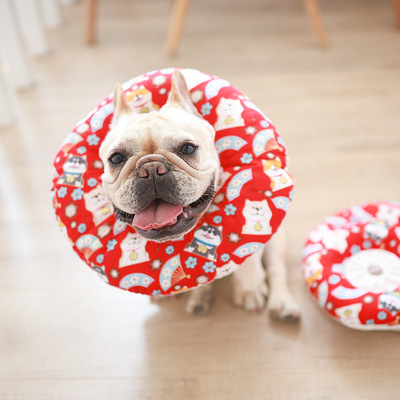 中小型犬宠物防舔枕头头套