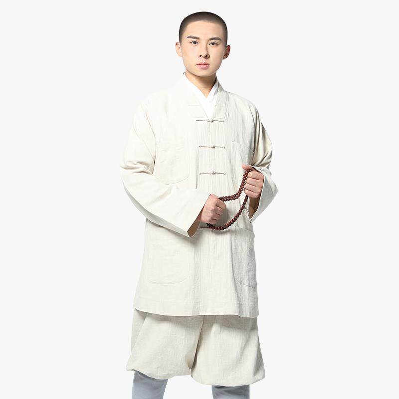 新款尚远四季苎麻僧服罗汉褂长褂短褂套装僧衣僧装僧人服大褂服饰