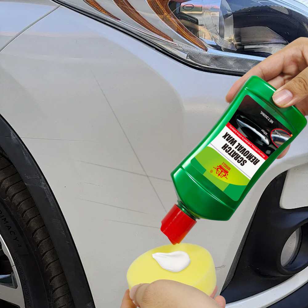 车漆划痕蜡英文版汽车轻度刮痕研磨剂去污上光蜡镀膜养护抛光