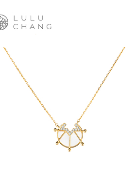 星光纯银生日礼物项链