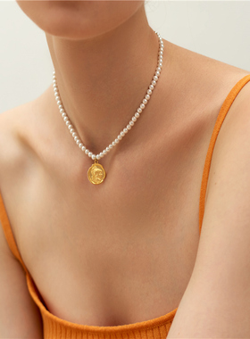 LULUCHANG珍珠项链女INS冷淡风