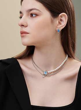 lulu chang2025设计师款 Swiss blue 戴上瑞士蓝系列项链 SN169