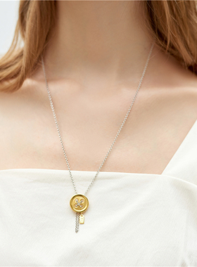 LULU小众设计款七夕纽扣项链