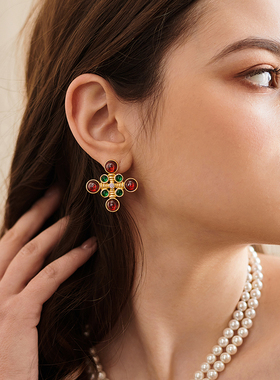 lulu chang2025设计师款 梦回巴黎系列 复古气质耳饰耳夹 SE249