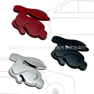 GTI 车贴 高尔夫6 恶兔改装 3D立体兔子金属车标 7代 适用于大众VW