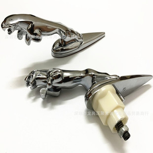 适用捷豹机盖标JAGUAR机头盖标捷豹立标XJ XF F-TYPE改装金属立标