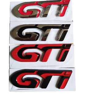 适用于标致 307 206 308GTI车标尾贴 改装金属GTI小钢炮车贴