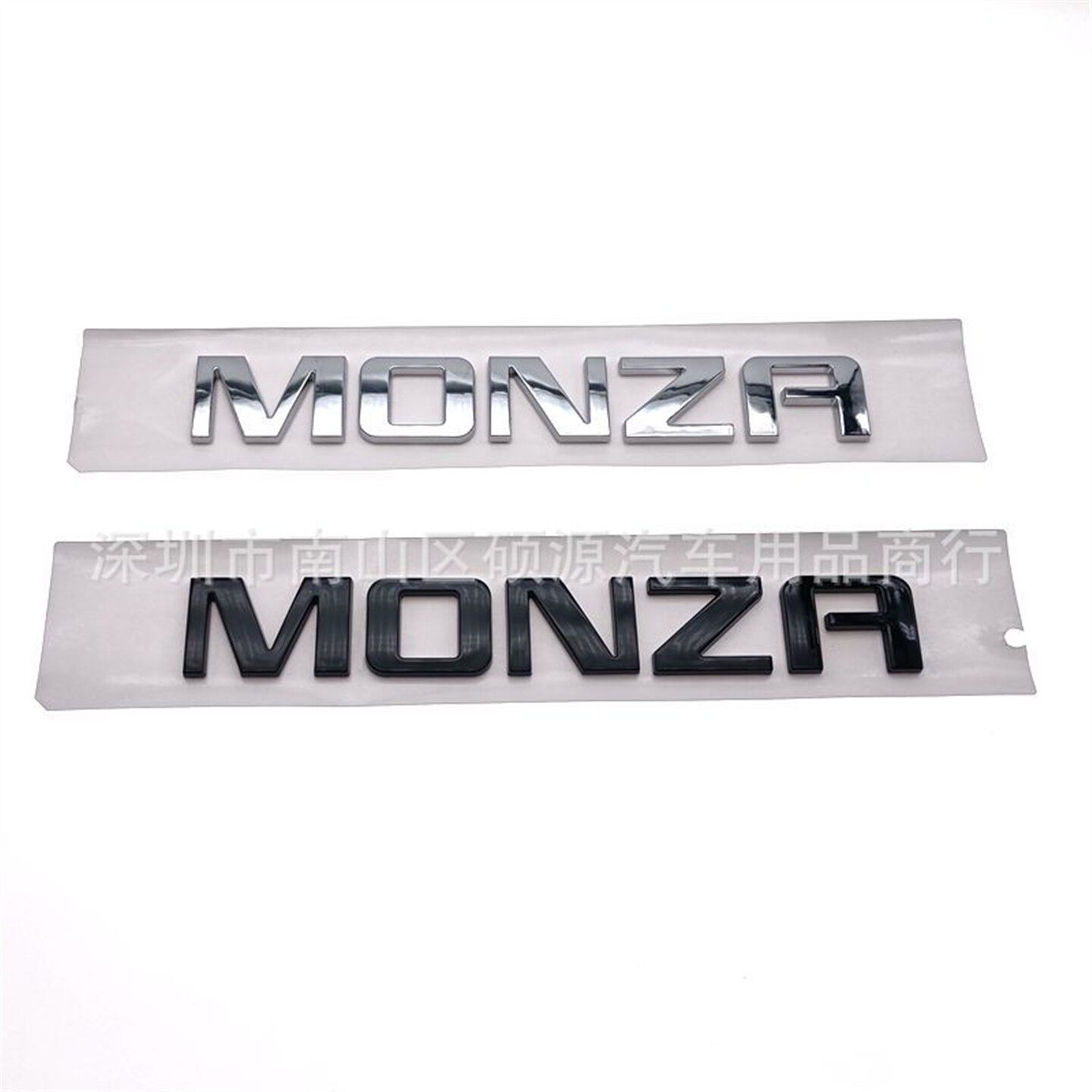 适用于雪佛兰科鲁泽改装黑武士车标MONZA英文标车身后备箱标志贴
