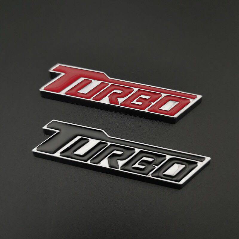 汽车改装车标涡轮增压TURBO金属车贴运动车身贴车尾标侧标装饰贴
