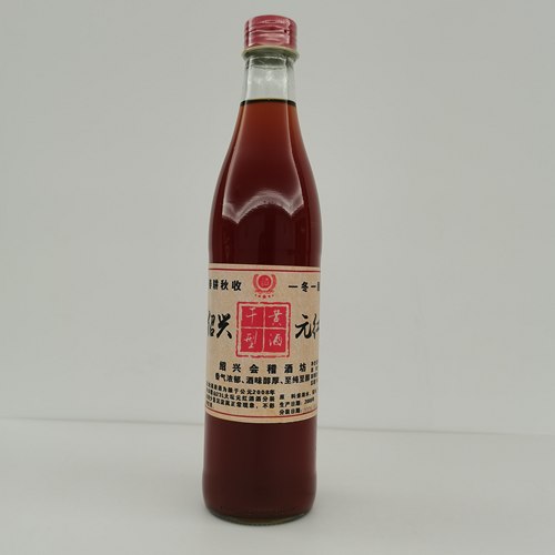 2008年绍兴会籍山坛装干型元红酒分装500ml