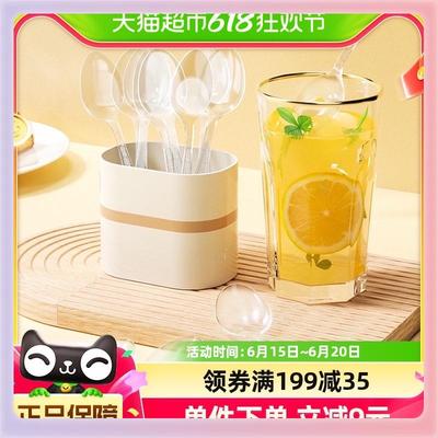 3YK阿姿玛一次性加厚勺子60只汤饭甜品家用快餐碗餐盒筷子杯子叉