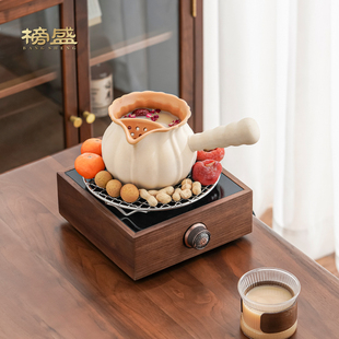 罐罐茶煮茶器冬天围炉煮奶茶壶电陶炉煮茶炉 榜盛烤奶罐家用新款