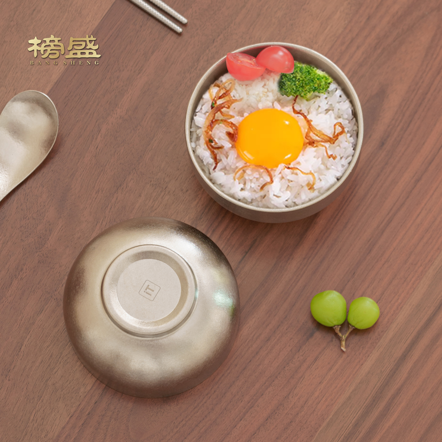 榜盛钛碗家用高档轻奢米饭碗套装