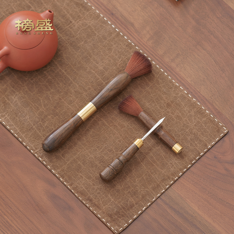 两用茶具配件榜盛黑檀木