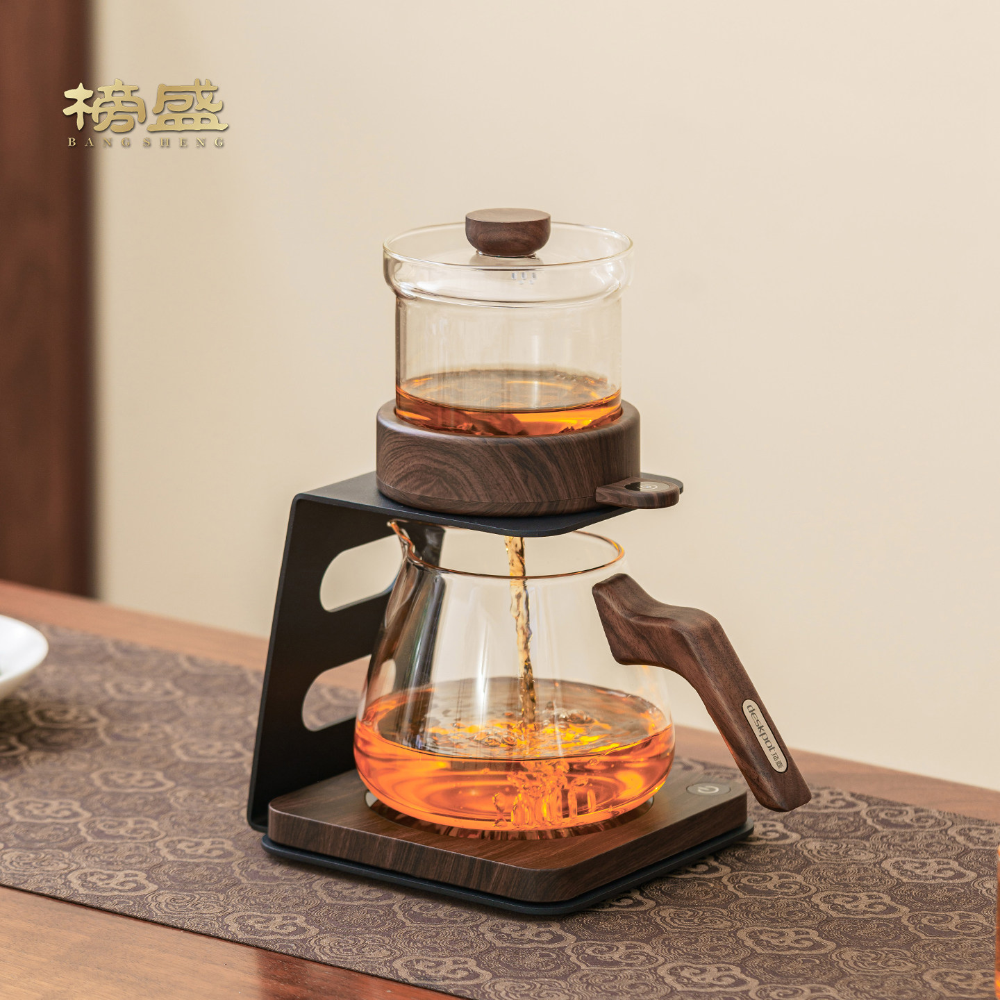 榜盛智能保温自动茶具套装家用轻奢高端懒人泡茶神器泡茶壶,餐饮具,茶壶,淘宝优惠券,粉丝福利购,淘宝优惠卷