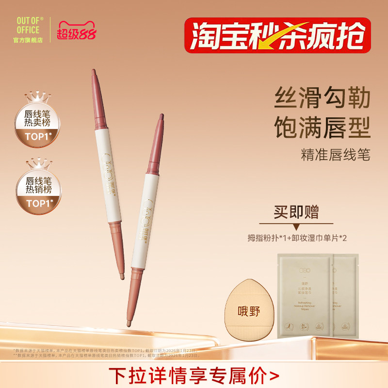双头双色勾勒饱满立体唇形图片