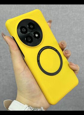 适用非全包款适用一加13手机壳Ace3防摔磨砂一加Ace5pro橙色车载磁吸