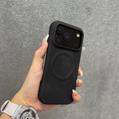 新款磁吸充电苹果17手机壳iPhone17promax羊巴皮半包16151413防摔