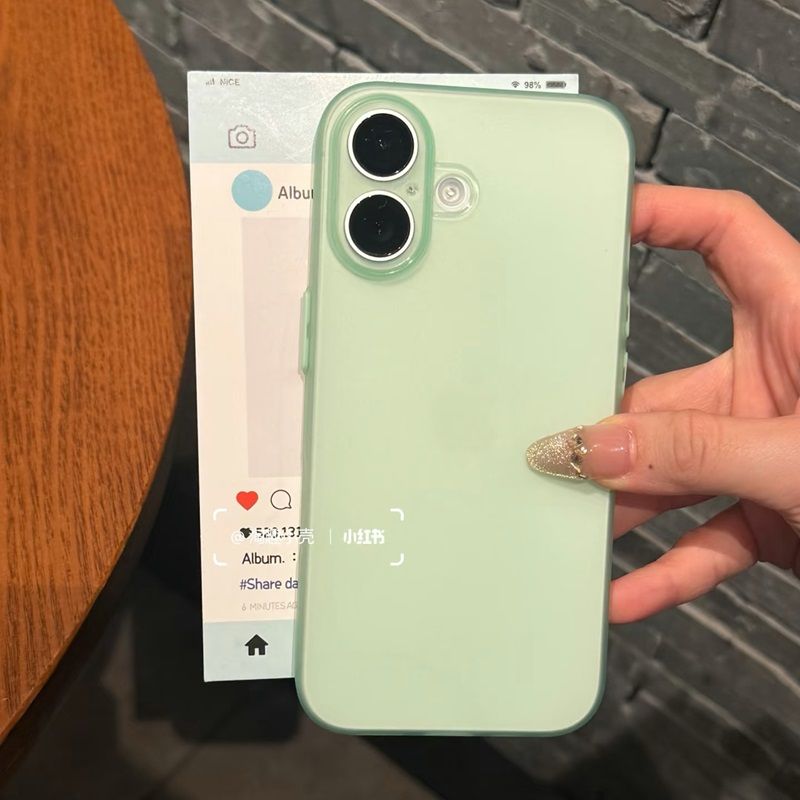 适用适用【透绿色，轻薄软壳】包相机按键适用于苹果16手机壳iPhone16