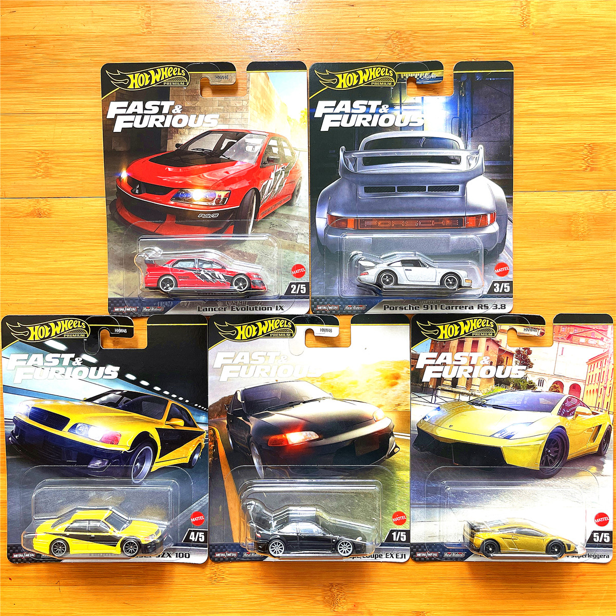 thumbnail for Hot Wheels Car Culture Collectible Alloy Fast & Furious Car Model Hnw46 Iron Base Rubber Tires