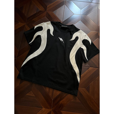 ooohmygo美式小众图腾刺绣短袖男