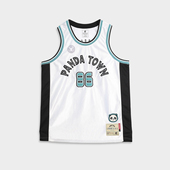 TOWN熊猫之乡主题 PANDA 86号刺绣复古球衣 限量500件 坤阳球衣