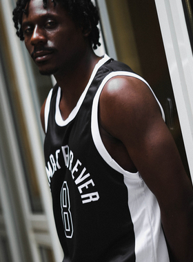 致敬科比主题MAMBA FOREVER黑曼巴GiGi黑白训练速干透气运动背心