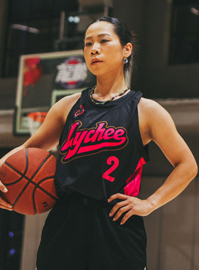 坤阳球衣荔枝球局黑粉广东篮球服速干无袖排汗透气无袖网眼
