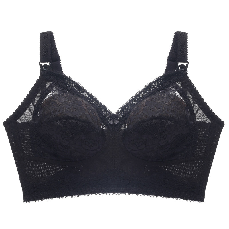 哺乳文胸大胸大码全罩杯喂奶聚拢定型防下垂孕妇怀孕期内衣纯棉