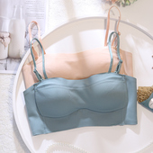 夏季 哺乳文胸聚拢舒适无痕光面孕妇内衣怀孕期产后喂奶胸罩 抹胸式