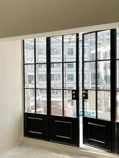 定制产品 复古双开门老钢门上海老钢门窗