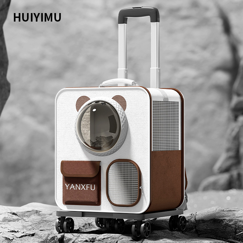 猫包太空舱外出便携宠物拉杆箱多猫大容量行李旅行箱猫咪狗狗背包