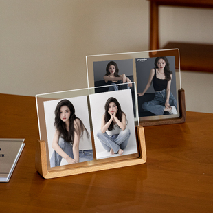 相框空框桌面摆台洗照片情侣二连两张宫格相簿打印写真照高级感