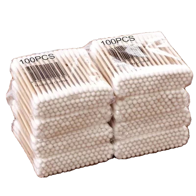 200根棉签掏耳化妆用木棒棉花棒挖耳朵双头棉签棒一次性清洁棉棒