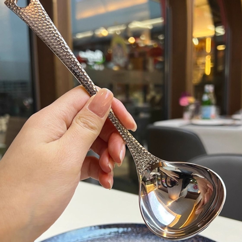 【1个】锤纹鱼鳞长柄汤勺