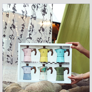 zigo摩卡壶迷你手冲咖啡壶一杯份收藏版Mini摩卡壶礼盒过节送礼