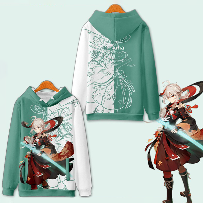 原神游戏枫原万叶动漫周边卫衣秋冬男女二次元外套长袖cos痛衣服