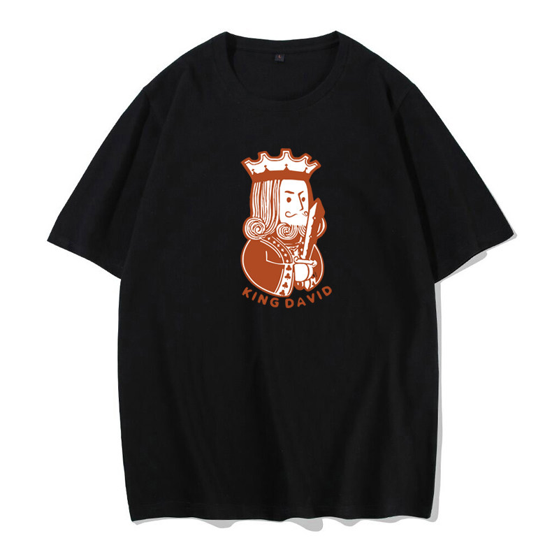 扑克牌大王king国王t恤短袖纯棉潮牌半袖男潮流上衣服夏季圆领