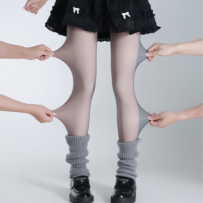 王小嘟黑丝袜女夏季薄款