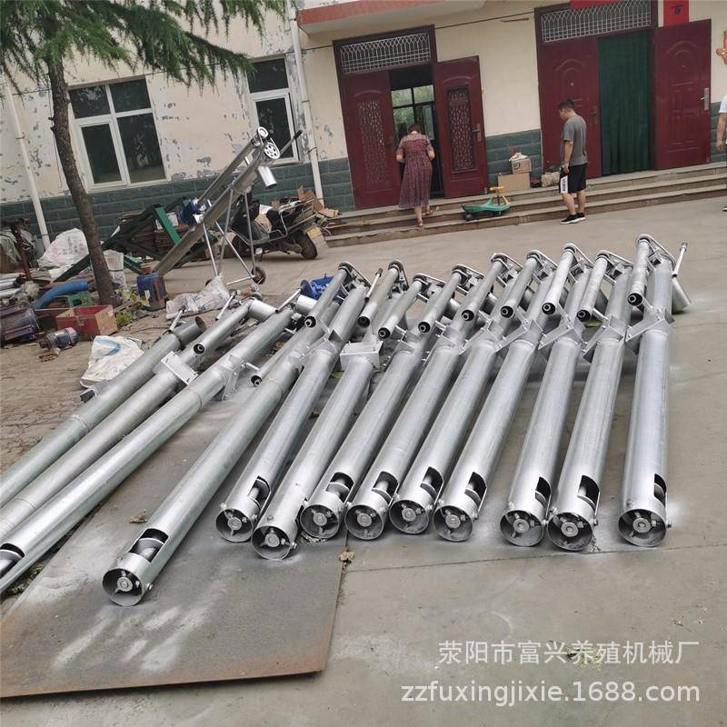 热镀锌165管径抽粪机全新绞龙式养鸭养牛化粪池吸粪机抽粪机视频