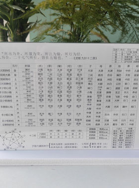 针灸入门五腧穴位图倪海厦针灸大成五输穴 井荥输经合 桌面摆件