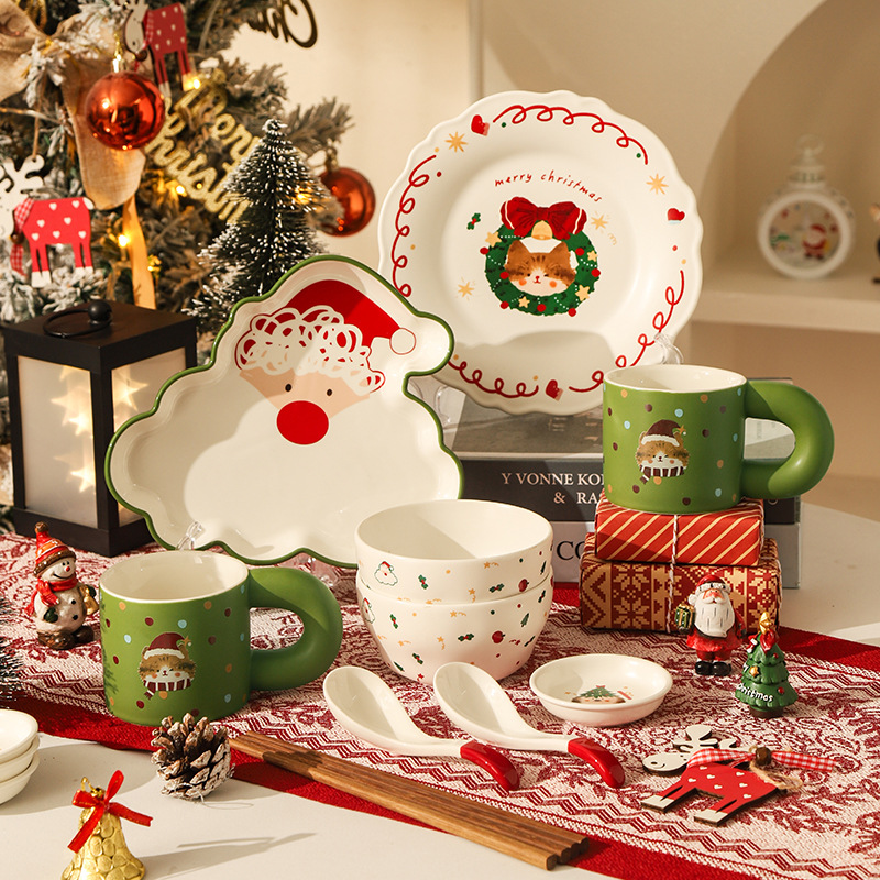 圣诞陶瓷餐具礼盒0253