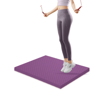 无绳跳绳减震垫室内静音防滑楼层隔音地垫加厚平板支撑垫家用健身