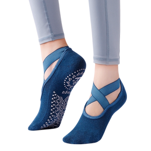 秋冬瑜伽袜子防滑专业女露背空中普拉提袜室内运动跳操专用瑜珈鞋