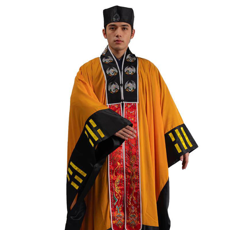 新款武当山道士服八卦道家高功法太极服