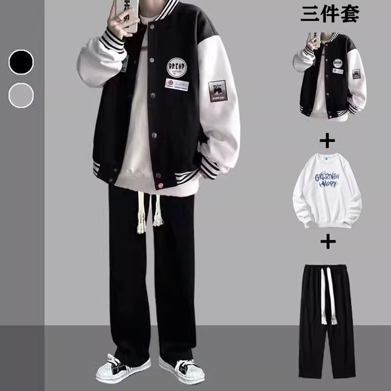 品牌专柜棒球服套装男夹克外套