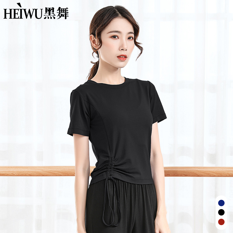 舞蹈服女上衣形体练功黑色