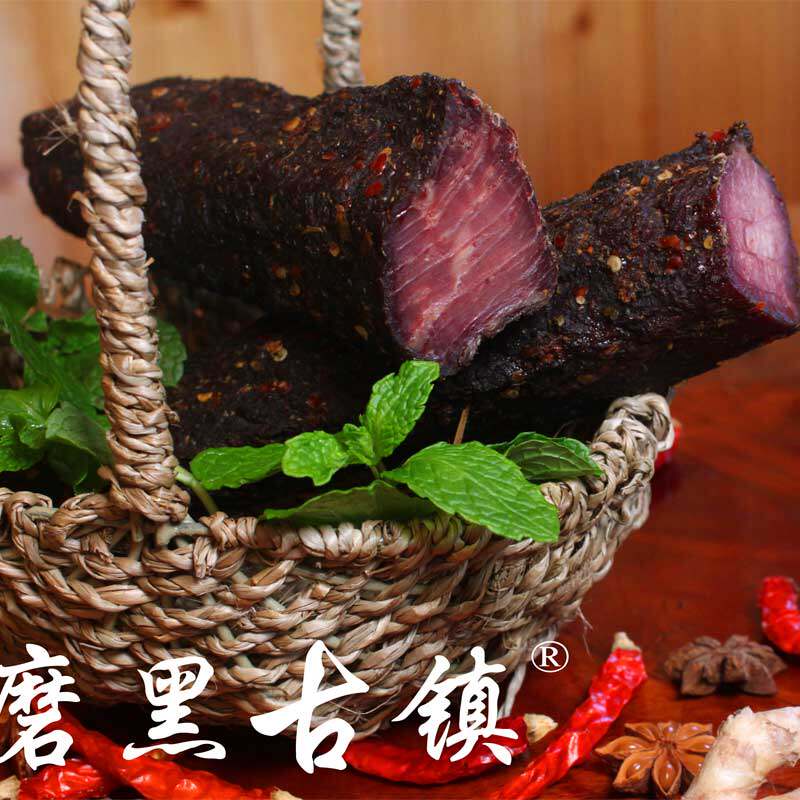 云南普洱土特产农家手工自制磨黑麻辣小黄牛干巴江城风味牛肉干巴