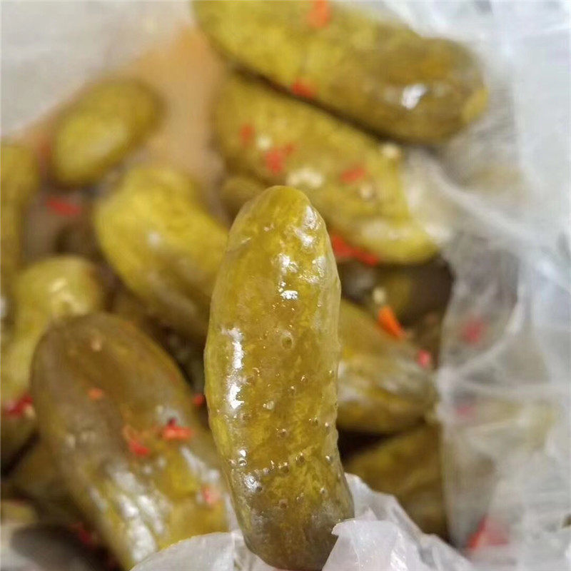 云南普洱茶马古镇美食仓库农家自制土坛腌制泡椒酸小黄瓜酸脆口感