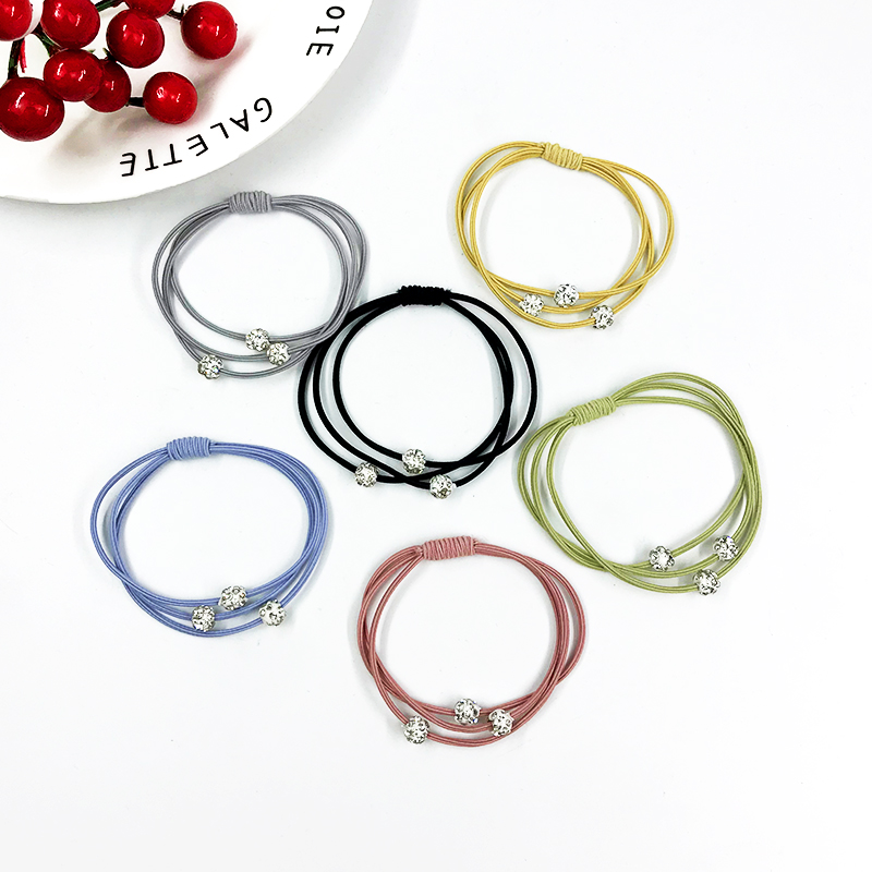 ins细小橡皮筋黑色网红森系头绳